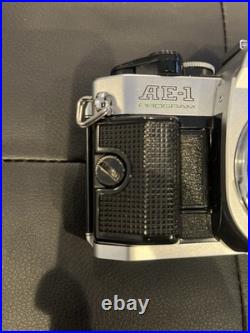 Vintage Canon AE-1 Program Camera With Lenses Manual Carrying Case Untested