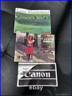 Vintage Canon AE-1 Program Camera With Lenses Manual Carrying Case Untested