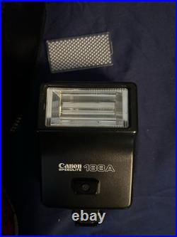 Vintage Canon AE-1 Program Film Camera Lot with Lenses and Accessories Untested