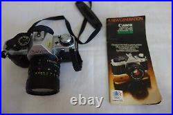 Vintage Canon AE-1 Program Film Camera with 35-70mm f3.5 FD Macro Zoom Lens