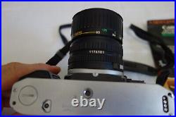 Vintage Canon AE-1 Program Film Camera with 35-70mm f3.5 FD Macro Zoom Lens