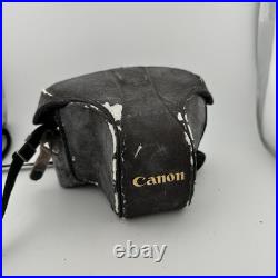 Vintage Canon AE-1 Program SLR 35mm Film Camera w 50mm f1.4 Lens & Case Japan