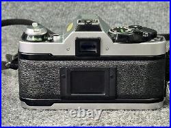 Vintage Canon AE-1 Program SLR Camera+50mm Lens Tested Lens Need Cleaning