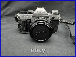 Vintage Canon AE-1 Program SLR Camera with FD 50mm 11.8 Lens