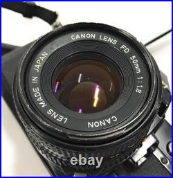 Vintage Canon AE-1 Program SLR Film Camera with 50mm Lens Made In Japan