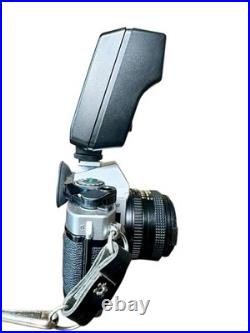 Vintage Canon AE-1 Program SLR Film Camera with FD 24mm F2 Lens All Original