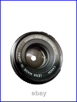 Vintage Canon AE-1 Program SLR Film Camera with FD 24mm F2 Lens All Original