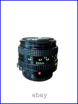 Vintage Canon AE-1 Program SLR Film Camera with FD 24mm F2 Lens All Original