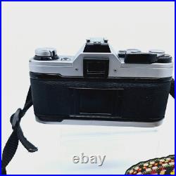 Vintage Canon AE-1 SLR 35mm Film Camera with Canon 50mm Lens & New Battery Tested