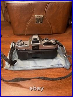 Vintage Canon AE-1 SLR Camera Kit Silver Black with Lenses Flash Accessories