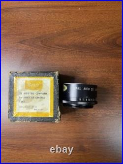 Vintage Canon AE-1 SLR Camera Kit Silver Black with Lenses Flash Accessories