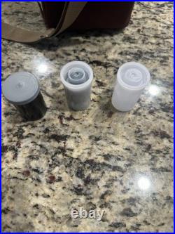 Vintage Canon AE-1 program Camera Lot With 2 Lenses Flash & Carry Bag