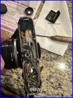 Vintage Canon AE-1 program Camera Lot With 2 Lenses Flash & Carry Bag