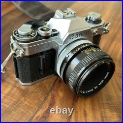 Vintage Canon AE-1 with FD 50mm f/1.8 Lens Film Camera, Untested
