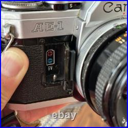 Vintage Canon AE-1 with FD 50mm f/1.8 Lens Film Camera, Untested