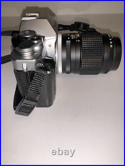 Vintage Canon AL-1 QF 35 mm Camera withCanon FL 135 mm 135 Lens Lens Works Good