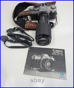 Vintage Canon AT-1 35mm Camera with Lenses Filters User Manuals Accessories