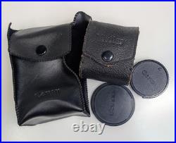 Vintage Canon AT-1 35mm Camera with Lenses Filters User Manuals Accessories