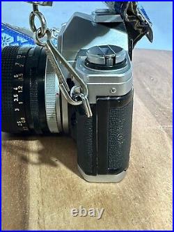 Vintage Canon AT-1 Silver SLR 35mmFilm Camera with 50mm 1.4 SSC Lens