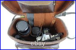 Vintage Canon AV-1 SLR Camera With Multiple Lenses-Case+Extras Tested