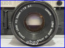 Vintage Canon Camera AE-1 35mm SLR Film with 50mm f/1.8 FD Lens Fast Free Shipping