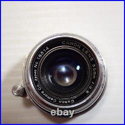 Vintage Canon Camera Co 35mm F2.8 Lens M39 Mount for Leica