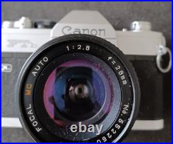 Vintage Canon Camera FTb QL with 28mm Lens