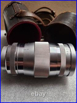 Vintage Canon Camera Lens 135mm f3.5 Original Caps And Viewfinder + Case