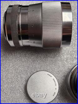 Vintage Canon Camera Lens 135mm f3.5 Original Caps And Viewfinder + Case