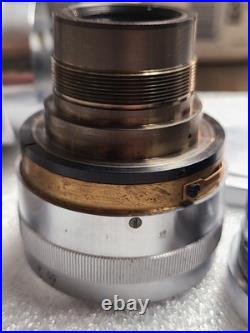 Vintage Canon Camera Lens 135mm f3.5 Original Caps And Viewfinder + Case