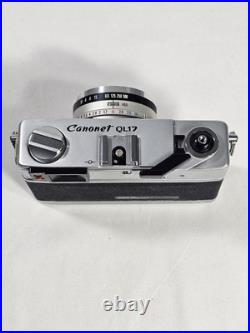 Vintage Canon Canonet QL17 GIII 35mm Film Camera 40mm 11.7 Lens New Battery