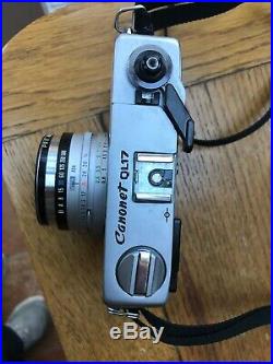 Vintage Canon Canonet QL17 GIII G3 35mm Rangefinder Film Camera withf1.7 Lens