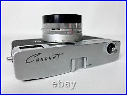 Vintage Canon Canonet Rangefinder Film Camera SE 45mm f/1.9 Lens Case From JAPAN