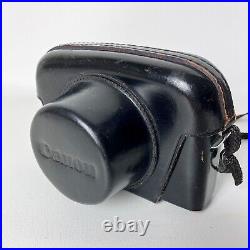 Vintage Canon Canonet Rangefinder Film Camera SE 45mm f/1.9 Lens Case From JAPAN