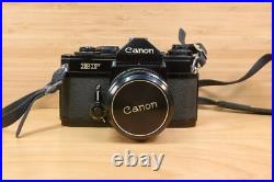 Vintage Canon EF 35mm Film Camera, with 50mm F1.8 FD Lens, Made in Japan