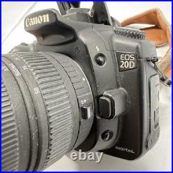 Vintage Canon EOS 20D 8.2MP Digital SLR Camera with 18-50mm Lens Tested