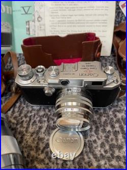 Vintage Canon EP 35mm f1.5 50mm lens Schneider Retina Tele-Xenar 200/4.8