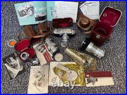 Vintage Canon EP 35mm f1.5 50mm lens Schneider Retina Tele-Xenar 200/4.8