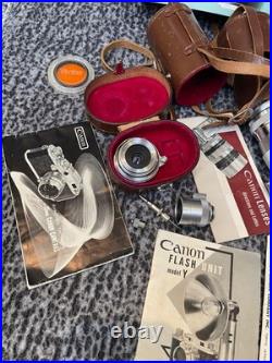 Vintage Canon EP 35mm f1.5 50mm lens Schneider Retina Tele-Xenar 200/4.8