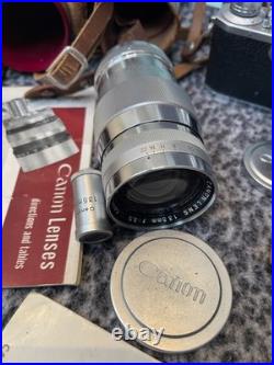 Vintage Canon EP 35mm f1.5 50mm lens Schneider Retina Tele-Xenar 200/4.8