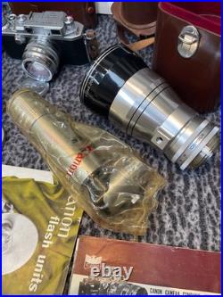 Vintage Canon EP 35mm f1.5 50mm lens Schneider Retina Tele-Xenar 200/4.8