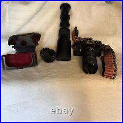 Vintage Canon F-1 35mm SLR Film Camera With 3 Lenses