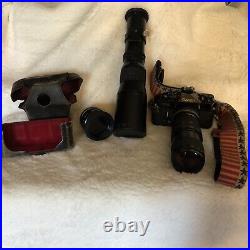 Vintage Canon F-1 35mm SLR Film Camera With 3 Lenses Vintage Canon F-1 35mm SLR Film Camera With 3 Lenses