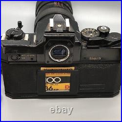 Vintage Canon F-1 35mm SLR Film Camera With 3 Lenses Vintage Canon F-1 35mm SLR Film Camera With 3 Lenses