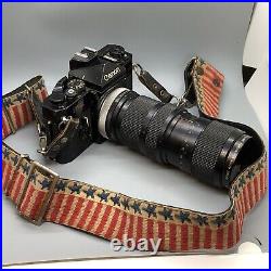 Vintage Canon F-1 35mm SLR Film Camera With 3 Lenses Vintage Canon F-1 35mm SLR Film Camera With 3 Lenses