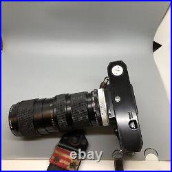 Vintage Canon F-1 35mm SLR Film Camera With 3 Lenses