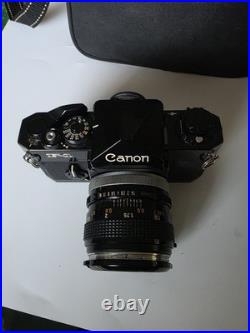 Vintage Canon F-1 with 50mm f 1.4 lens 35mm Film Camera