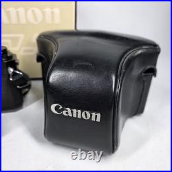 Vintage Canon F1 35mm Camera Body & FD 50mm 1.8 & 28mm 3.5 S. C. Lens with Box