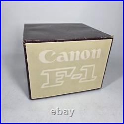 Vintage Canon F1 35mm Camera Body & FD 50mm 1.8 & 28mm 3.5 S. C. Lens with Box