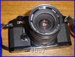 Vintage Canon F1 Camera with Vivitar 35mm 11.9 55mm Auto Wide Angle 28405427 Lens